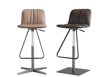 后现代皮革吧椅