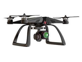 现代黑色遥控无人飞机