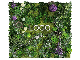 现代方形植物墙