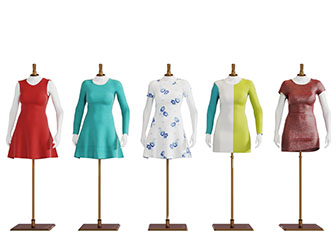 服装店服装模特衣架3d模型 服装店服装模特衣架