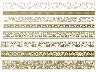 欧式金色雕花装饰构件