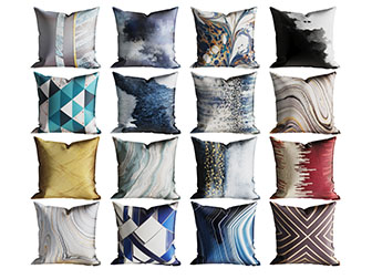 新中式图案的靠垫抱枕