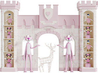 现代儿童城堡装饰柜