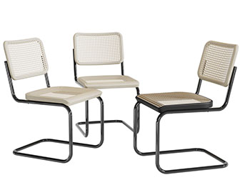 现代镂空坐垫靠背的休闲椅子