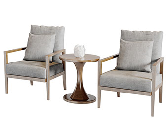 北欧实木休闲椅子