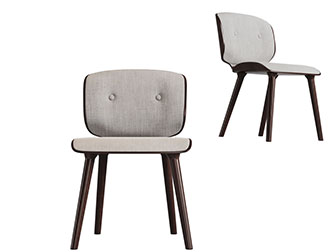 北欧布艺休闲椅子