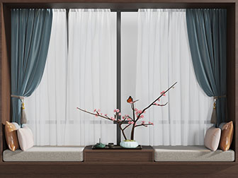 中式飘窗榻榻米茶几坐垫