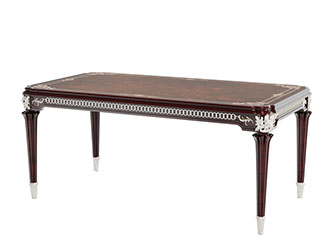 欧式实木雕花茶几