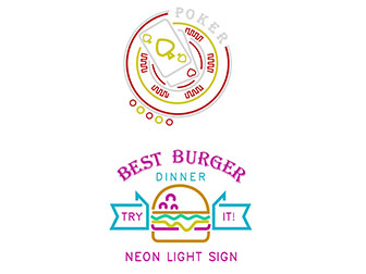 现代灯饰招牌广告牌招牌3d模型 现代灯饰招牌广告牌招牌