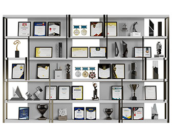 现代奖杯奖牌展示装饰柜