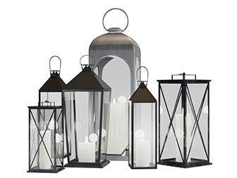 美式金属落地灯烛台灯