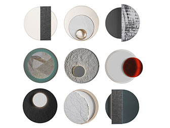 新中式圆形墙饰壁灯