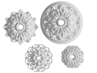 欧式圆形石膏雕花