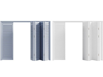 北欧百叶折叠推拉门