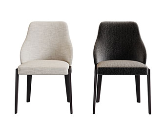 新中式布艺休闲椅子餐椅