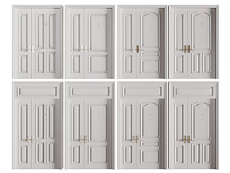 简欧字母平开门