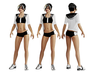 身穿比基尼的女人