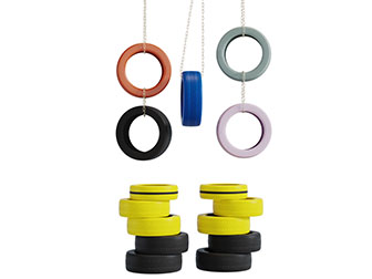 工业风涂鸦背景墙轮胎墙饰挂件