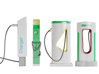 现代电动车的充电桩3d模型 现代电动车的充电桩