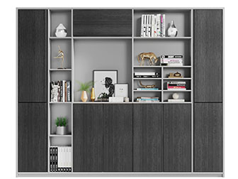 现代实木镂空装饰柜