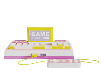 现代儿童游戏机遥控器键盘