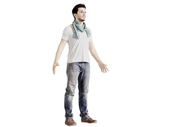 张开双臂的男人