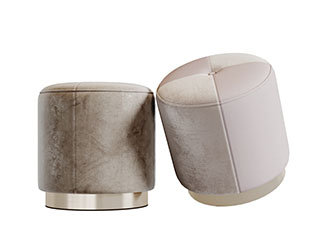 现代轻奢圆形坐墩换鞋凳子