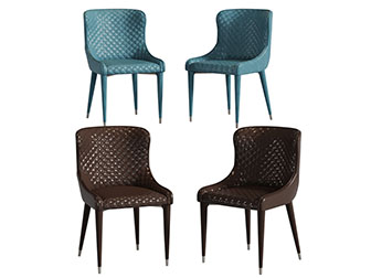 简欧皮革休闲椅子