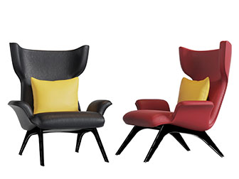 现代皮革休闲椅子