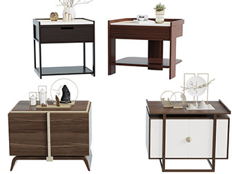 新中式实木床头柜