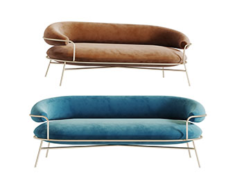 现代轻奢多人沙发