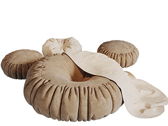 现代圆形坐墩坐垫