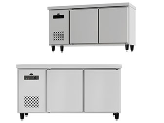 现代奶茶店冷藏保鲜工作台冰柜