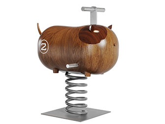 现代儿童不倒翁木马玩具