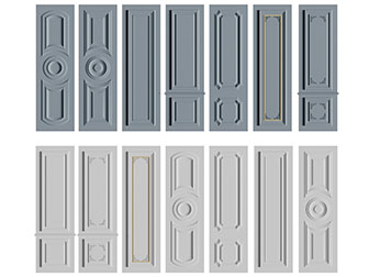 欧式实木护墙板