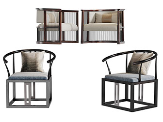 中式实木圈椅扶手椅