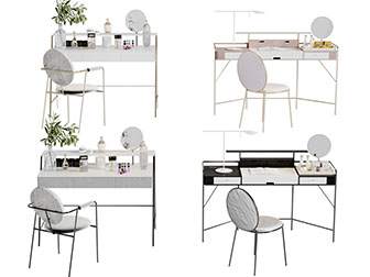 现代轻奢化妆梳妆台