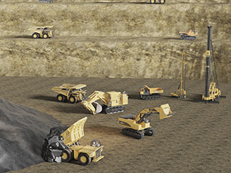 铲车吊车工程车施工现场工地