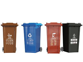 不同颜色的分类垃圾桶3d模型 不同颜色的分类垃圾桶