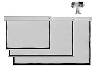 现代投影仪幕布3d模型 现代投影仪幕布