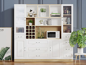 北欧实木餐边柜酒柜3d模型 北欧实木餐边柜酒柜