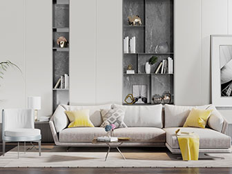 现代轻奢沙发茶几组合