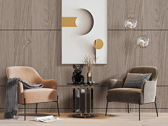 现代轻奢布艺休闲椅子