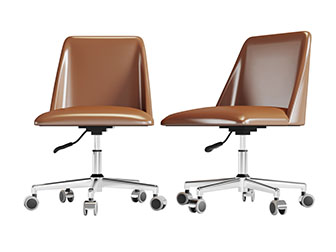 现代皮革办公转椅