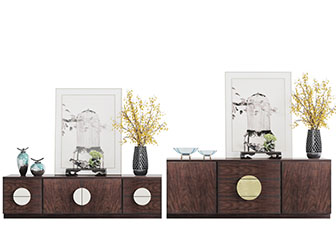 新中式实木电视柜