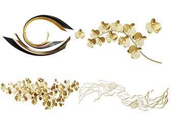 新中式金属装饰挂件