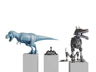 现代机器狼恐龙无人机智能机器