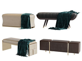 现代轻奢沙发凳