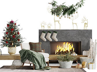 美式壁炉火炉休闲单人沙发3d模型 美式壁炉火炉休闲单人沙发