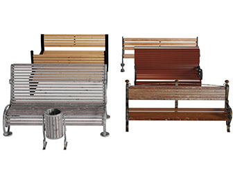 欧式金属实木公共椅子